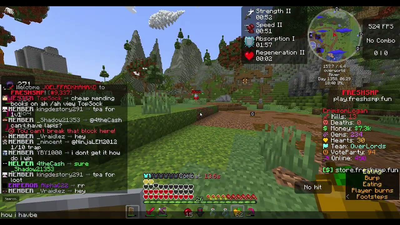 Mace op in fresh smp