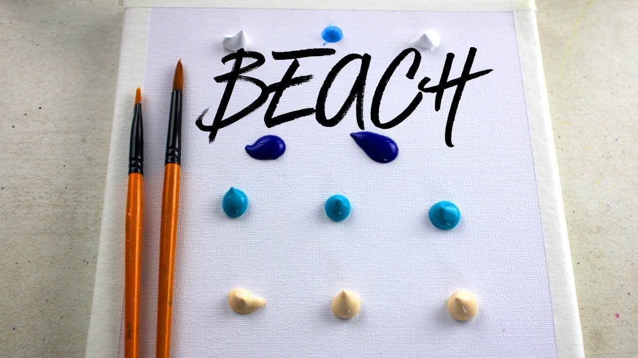 Girl loves the Ocean | How to paint Beach & Seascape | Acrylic Painting