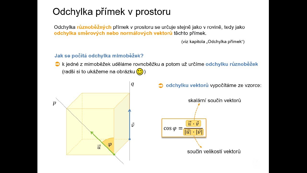 5.4.6 Odchylky v prostoru
