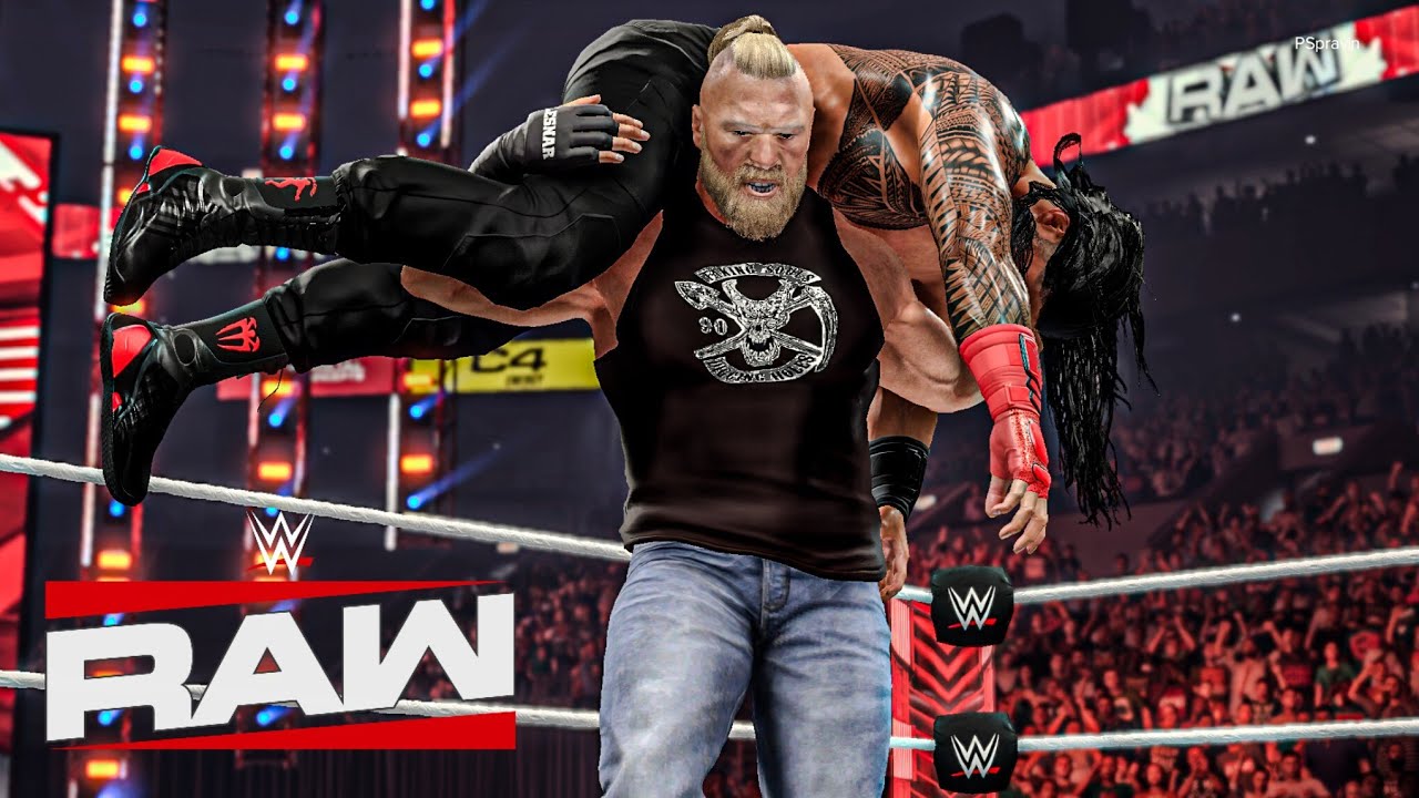ПОЛНЫЙ МАТЧ — Роман Рейнс против Брока Леснара — Матч без правил: WWE Raw