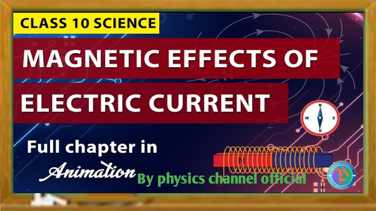 Magnetic effect of electric current l subject science l important diagram l physics channel official