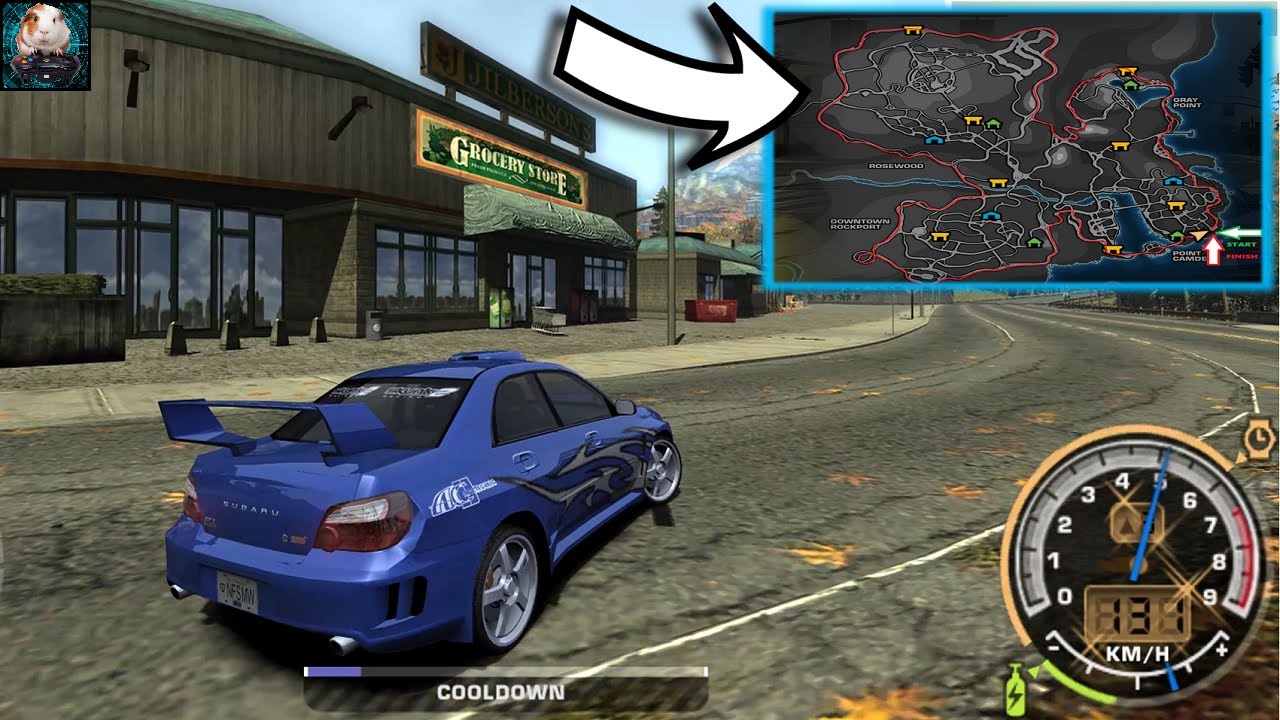 Mission: Blitz the World Map ( Subaru Impreza STI) - Need For Speed Most Wanted | Epic Police Chase!