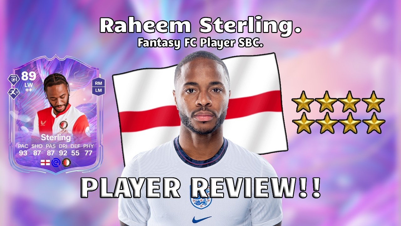 ⭐⚽ 89 Rated Raheem Sterling Player Review! Fantasy FC Player SBC!🔥⚽ FC 26 Ultimate Team
