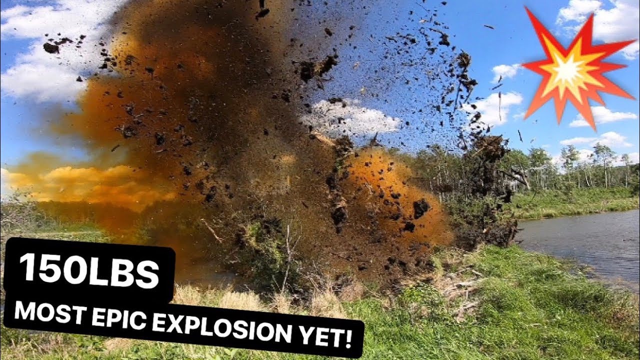 150 LBS Of Tannerite VS BEAVER DAM!
