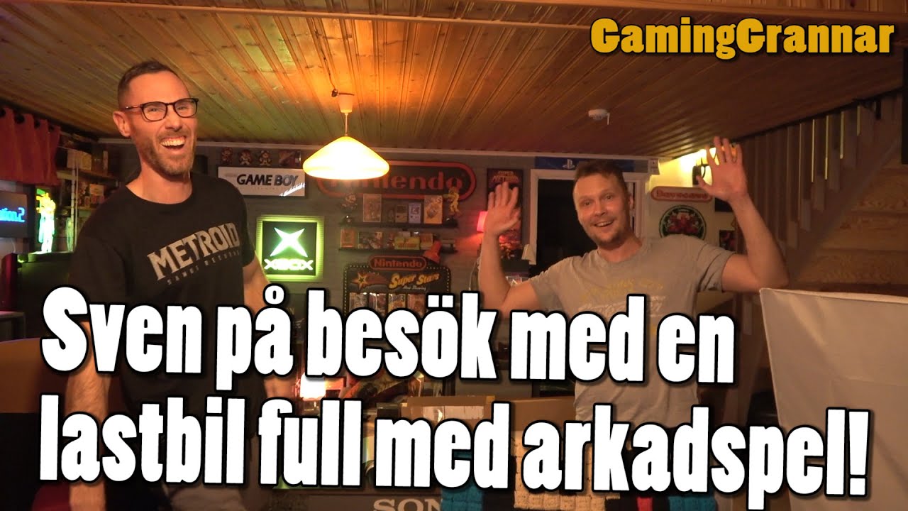 GamingGrannar: Sven på besök med en lastbil full med arkadspel!