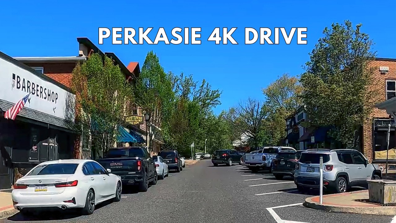 Perkasie Pennsylvania Scenic Spring Drive | Bucks County 4K Driving Tour