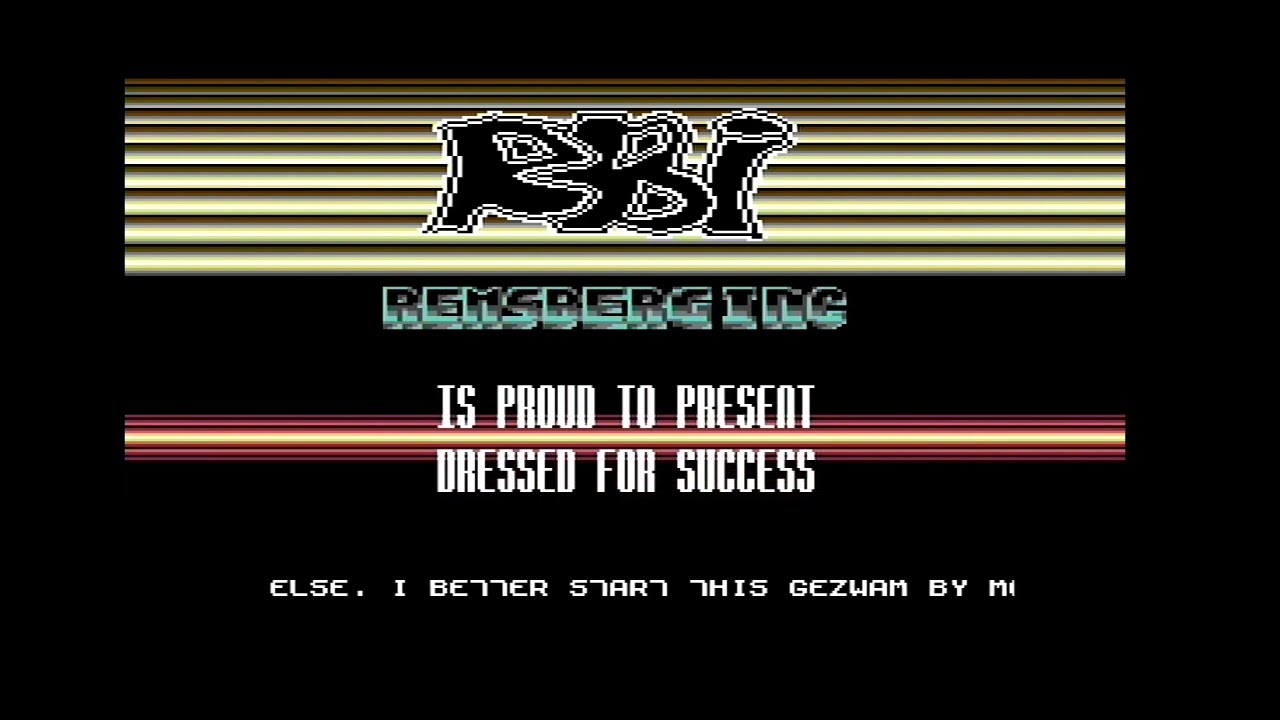 Commodore 64 demo: Remsberg Inc. - Dressed for Success (1990)