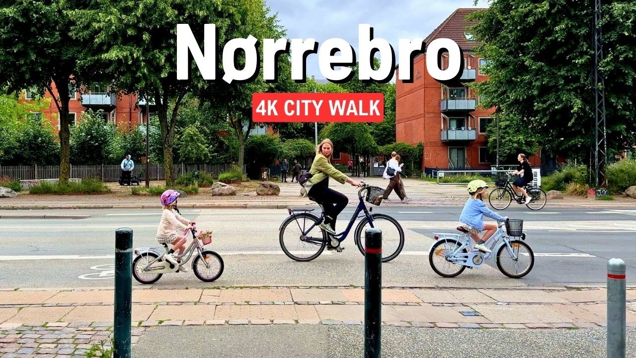 Walking Nørrebro 🇩🇰 COPENHAGEN Denmark 🚶 City Sounds in 4K