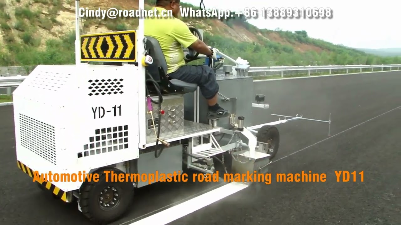 Automatic computer control screed thermoplastic highway line painter road marking machine YD11