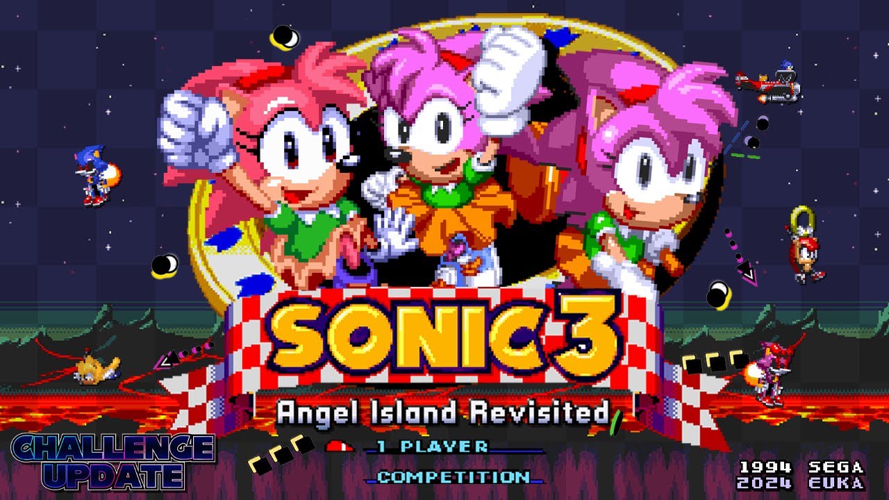 Sonic 3 A.I.R: Amy Galore (Challenge Update) ✪ Full Game Playthrough + Extras (1080p/60fps)