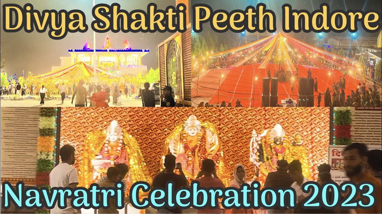 Navratri Garba Night Celebration 2023 at Divya Shakti Peeth Indore #navratri #garba #dance #dandiya