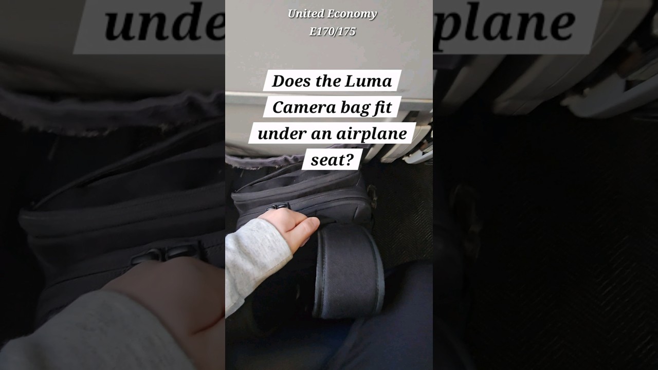 Peter McKinnon Luma Camera Bag fit under airplane seat? 