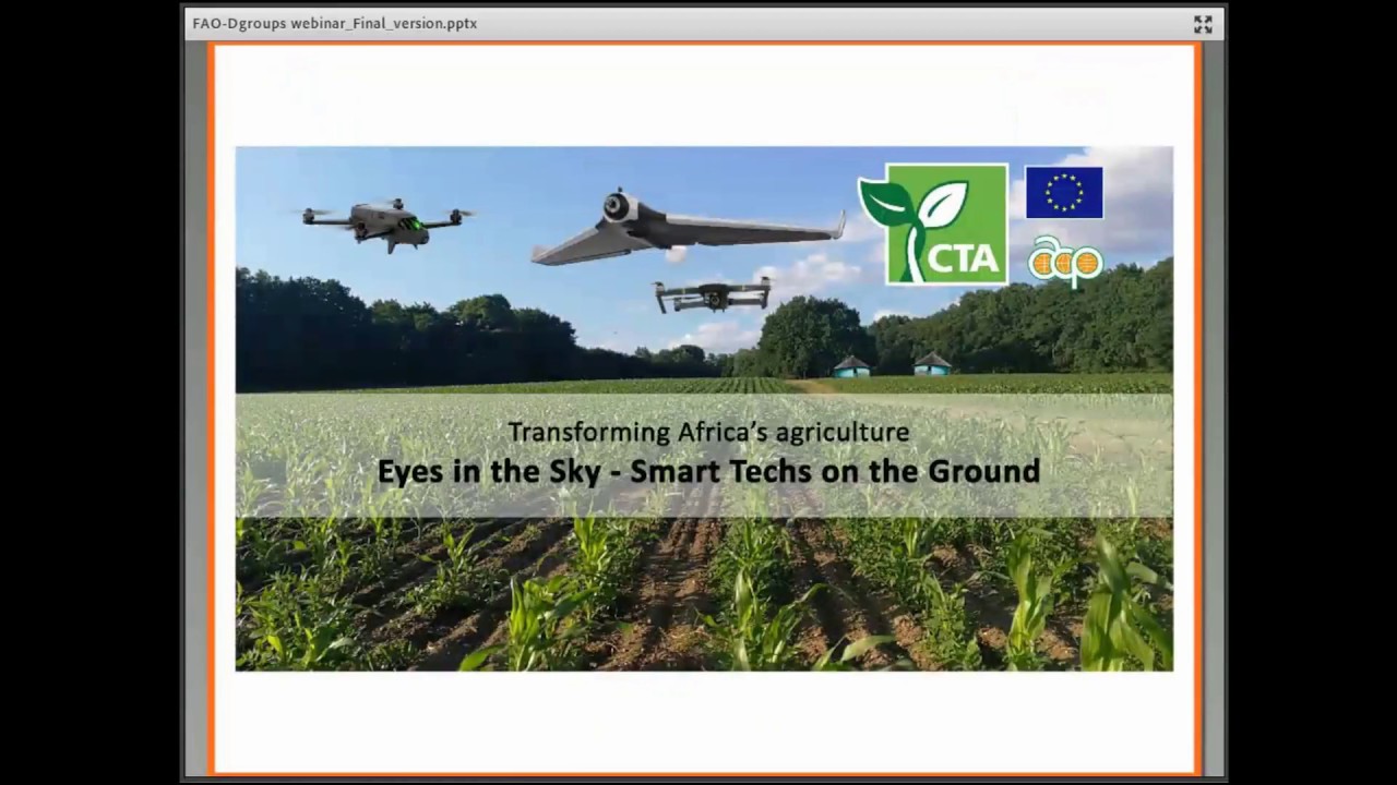 Unmanned Aerial Vehicles (UAV) for Agriculture Dgroups