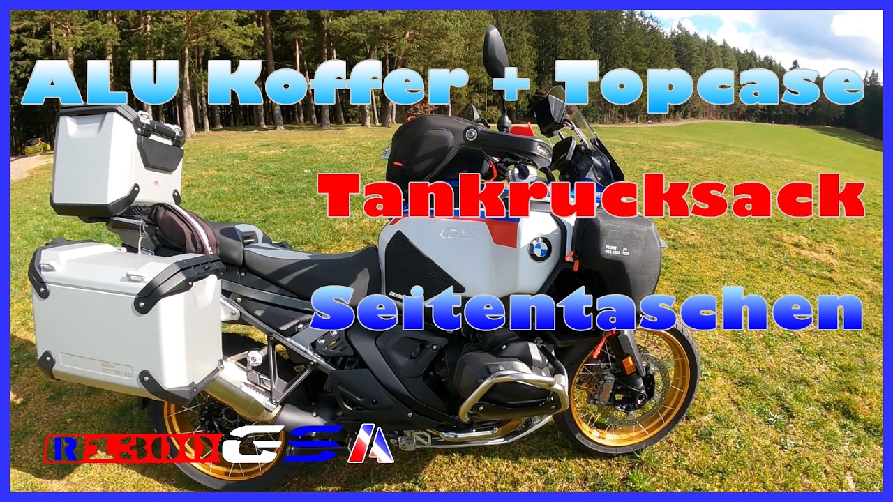 BMW R1300 GS A, ALU Koffer + Topcase + Tankrucksack +Seitentaschen
