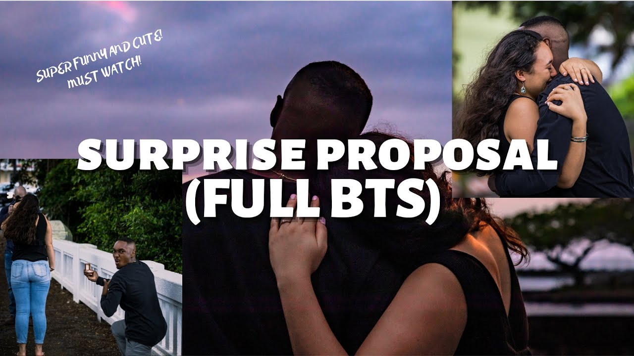 Unseen FULL BTS Footage of a Surprise Proposal in Hawaii! #proposal #behindthescenes