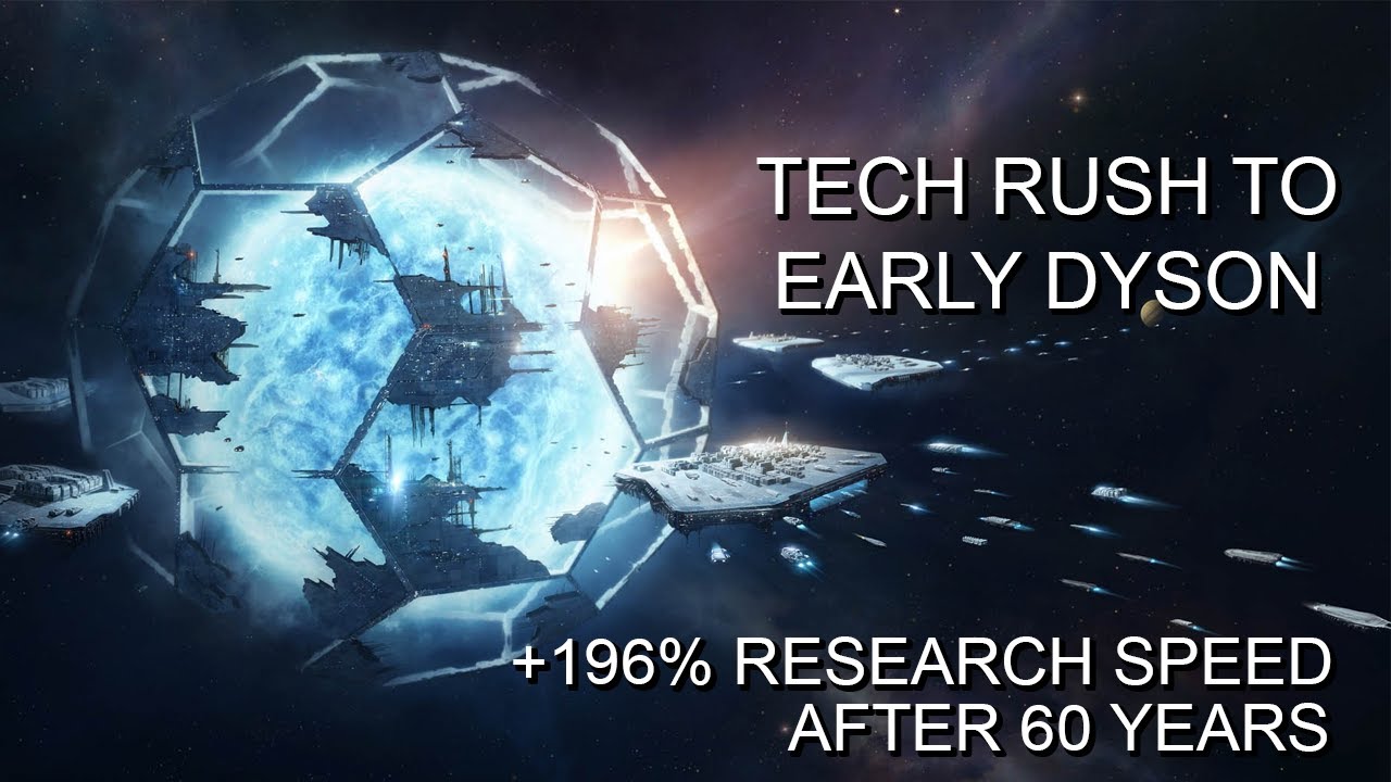 3.8 Stellaris Builds | Shattered Ring Tech Rush to early Dyson Sphere