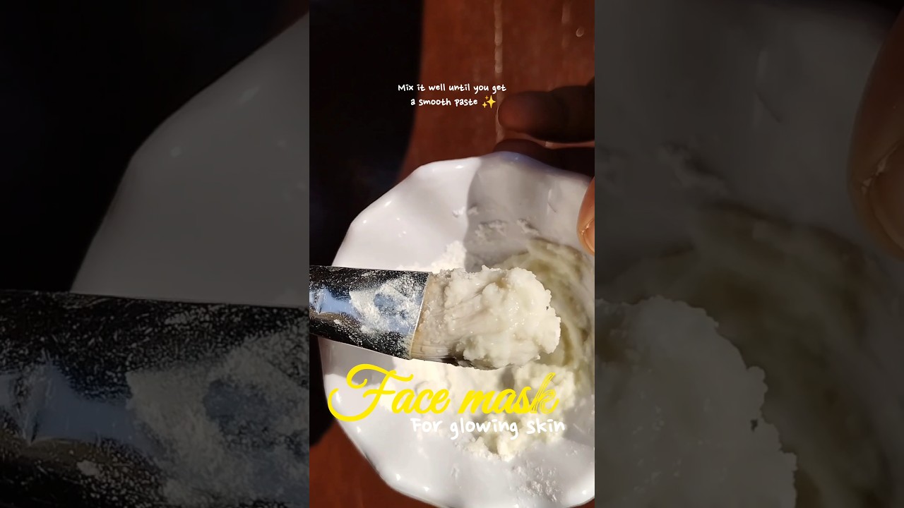 Rice powder Facemask for glowing skin🤍 