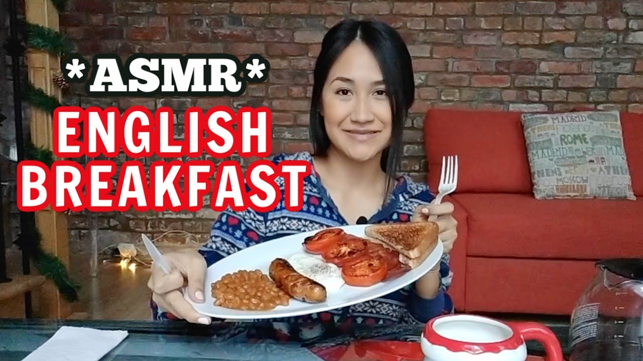 ASMR COMIENDO DESAYUNO INGLES🍳EATING FULL ENGLISH BREAKFAST MUKBANG (EATING SOUNDS) ~ASMRILYN