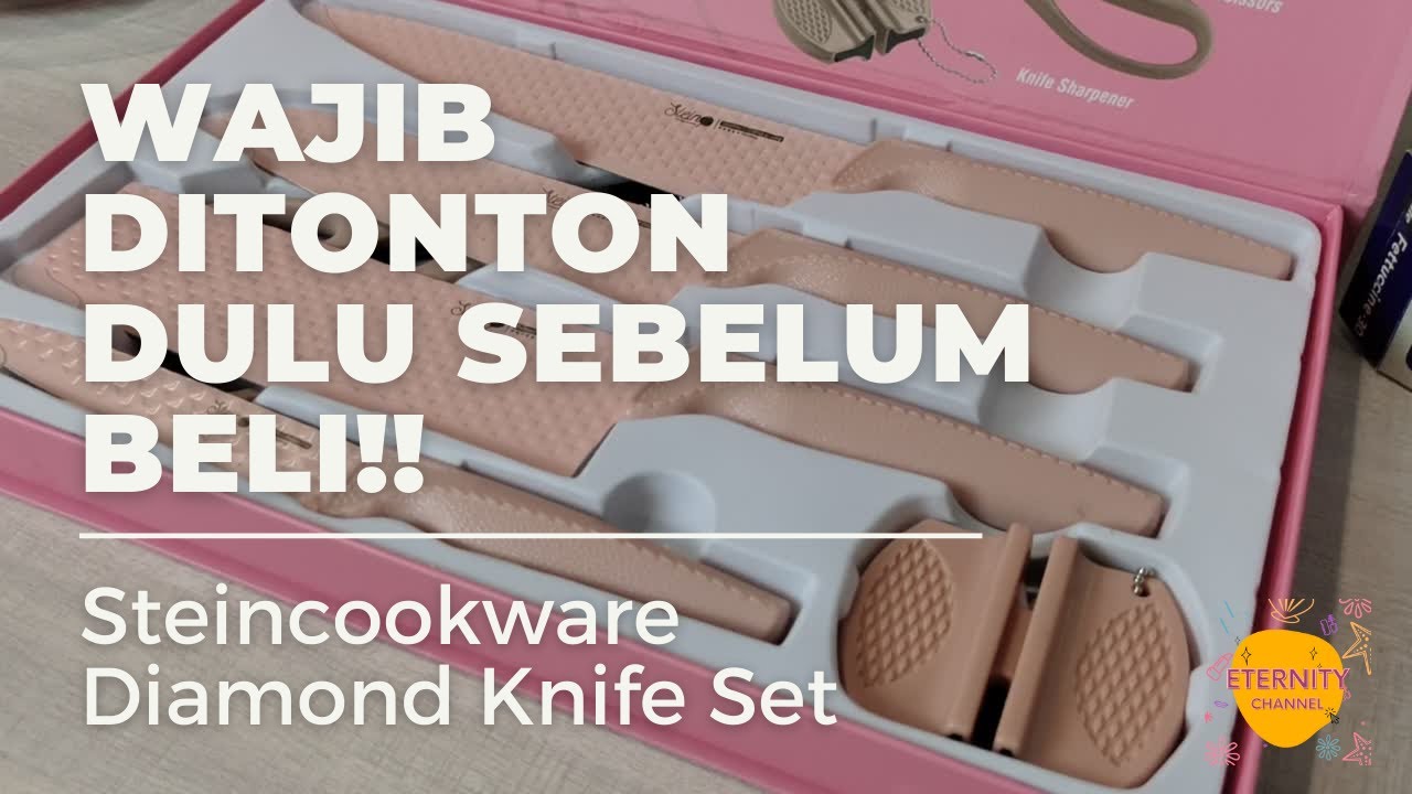 WAJIB DITONTON DULU SEBELUM BELI!! Review Steincookware Paket Diamond Knife Set