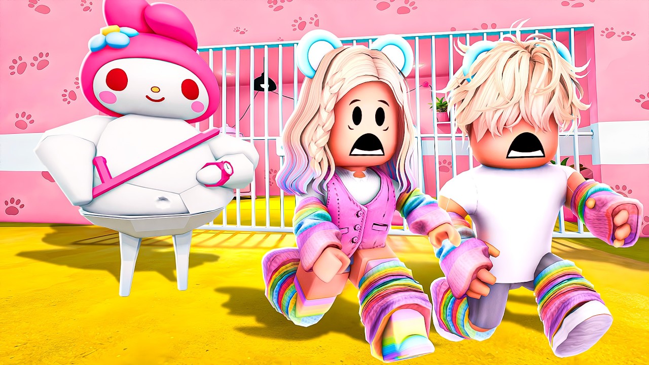 ESCAPANDO DA PRISÃO DA MY MELODY PELA PRIMEIRA VEZ no ROBLOX