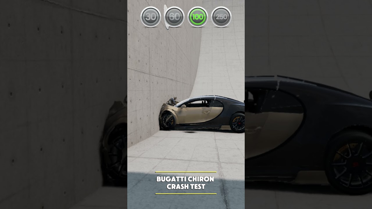 Bugatti Chiron Crash Test 💥 | Chance of Survival?