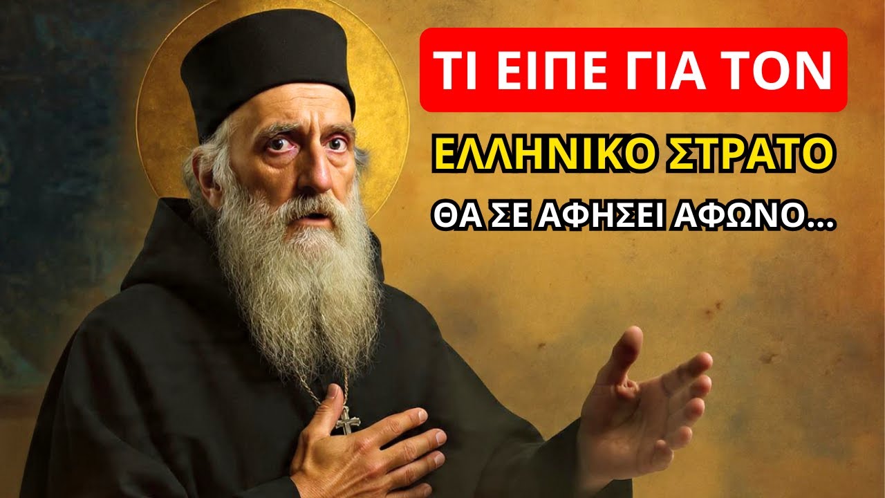 Άγιος Παΐσιος: Τι είπε για τον Ελληνικό στρατό – θα σε αφήσει άφωνο!