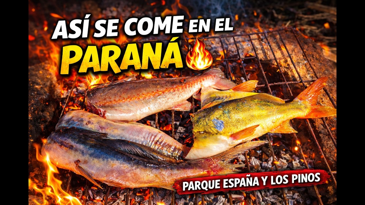 Pescado a la parrilla en Parque España y en Pueblo Esther. #pesca #fishinglife #fyp