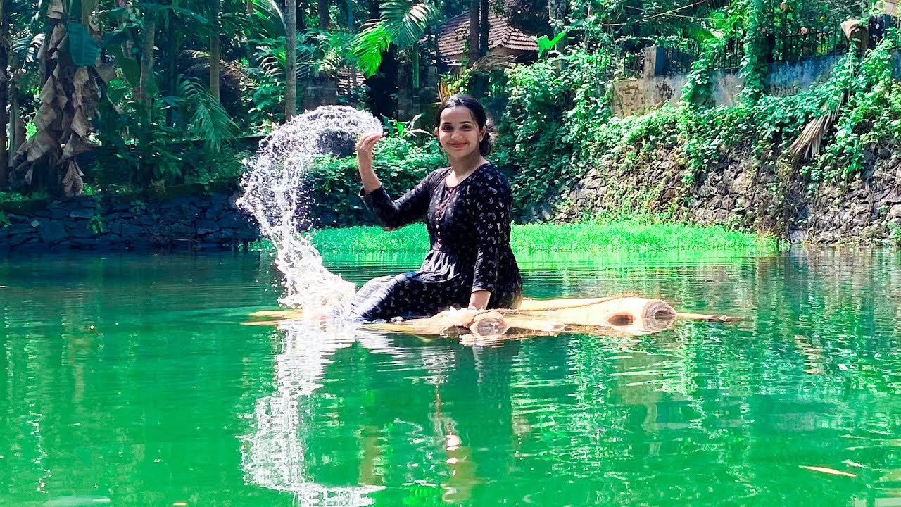 Fun Filled ചങ്ങാടം making | വാഴ ചങ്ങാടം | Ammama’s വീട് | Nature 🍃| Fail 😂
