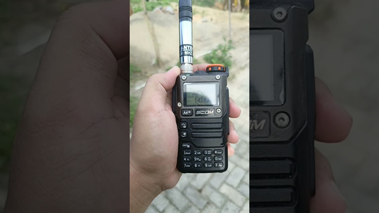 Monitor HF 27 mhz pakai Ht Scom Fc 9 Pro + antena Nh31