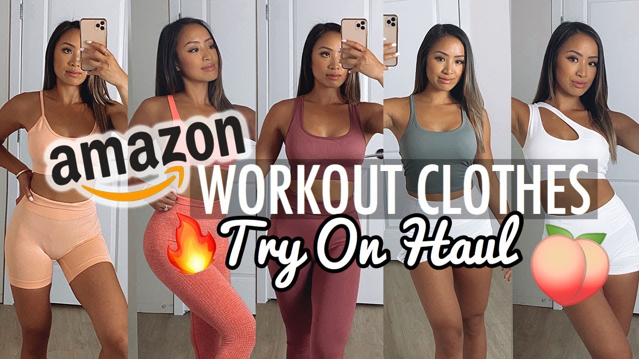AMAZON WORKOUT CLOTHES! | DUPES? LULULEMON? GYMSHARK?