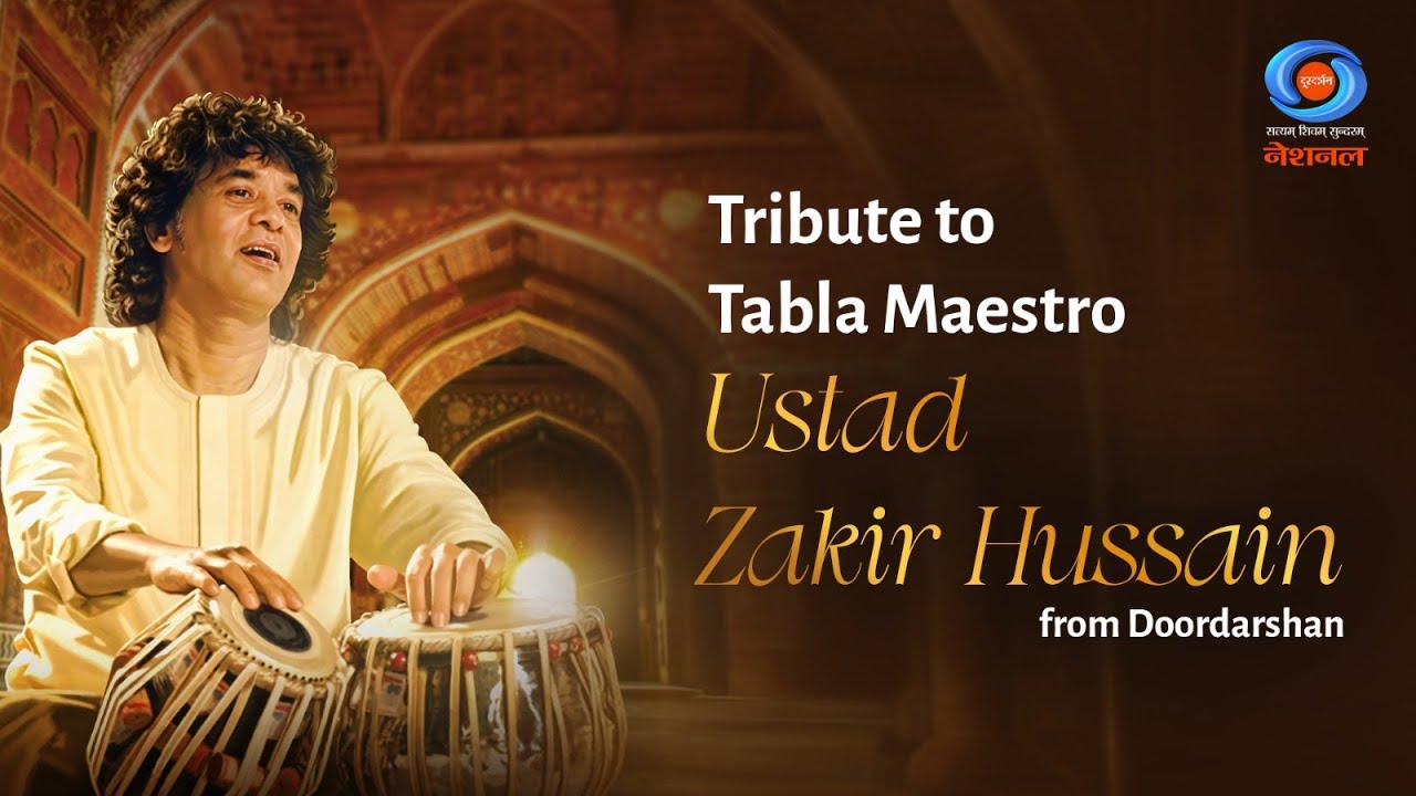 Tribute to Tabla Maestro Ustad Zakir Hussain from Doordarshan