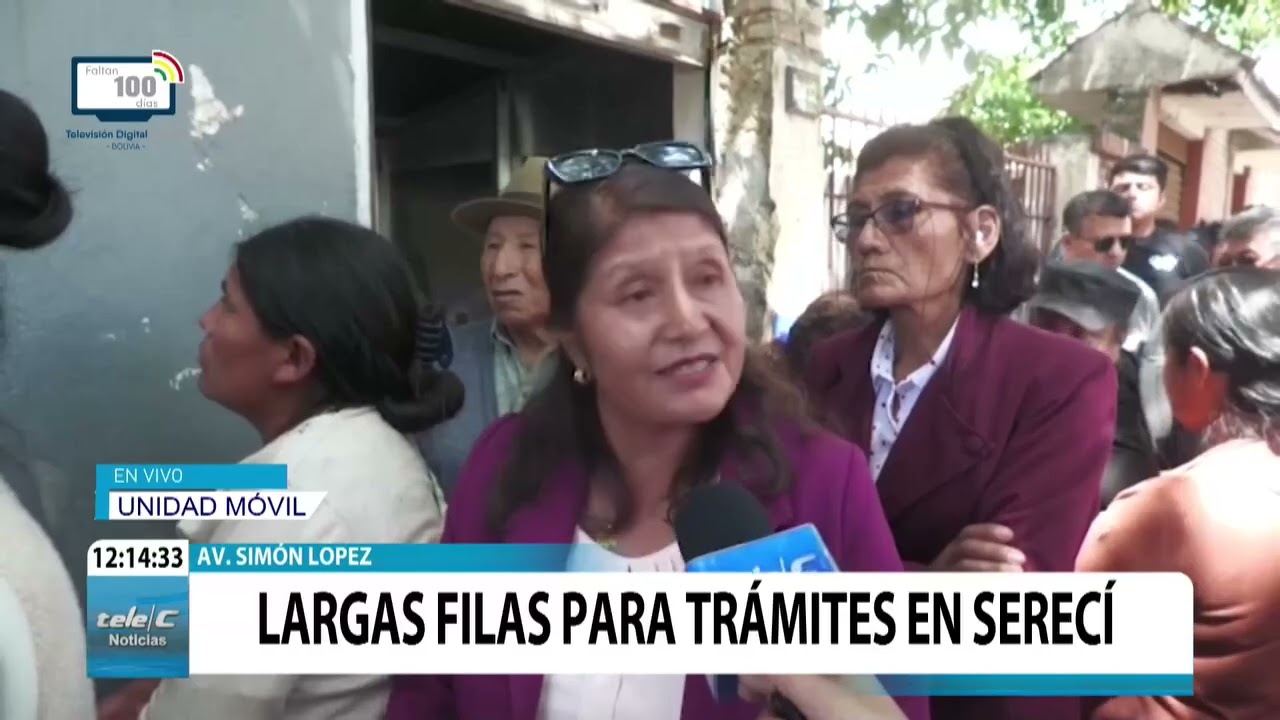 LARGAS FILAS PARA TRÁMITES EN SERECÍ.