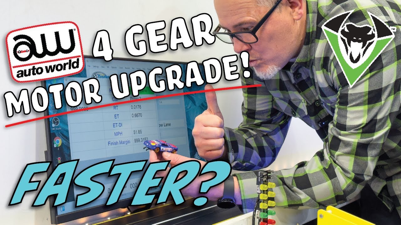 4 Gear Armature Upgrade HO Slot car