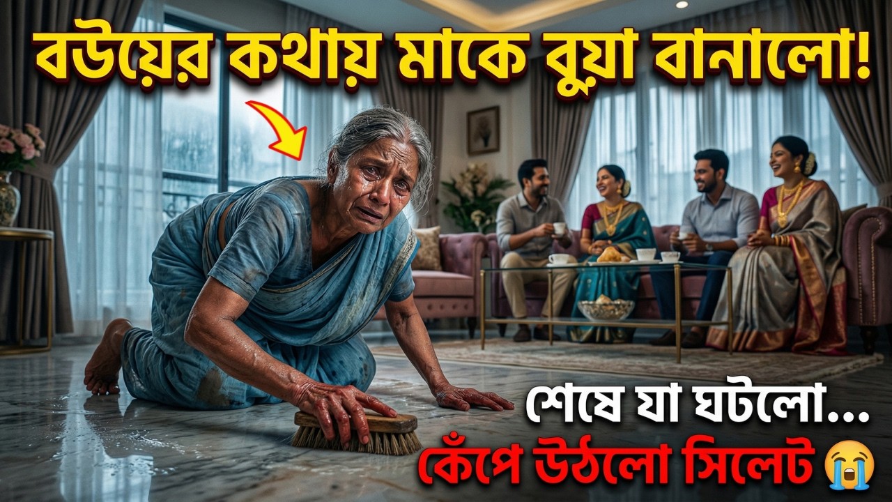 দুই ছেলে বৃদ্ধা মাকে ভাগ করে বুয়া বানালো! শেষে মা যা করলেন, কেঁপে উঠলো পুরো সিলেট | Emotional Story