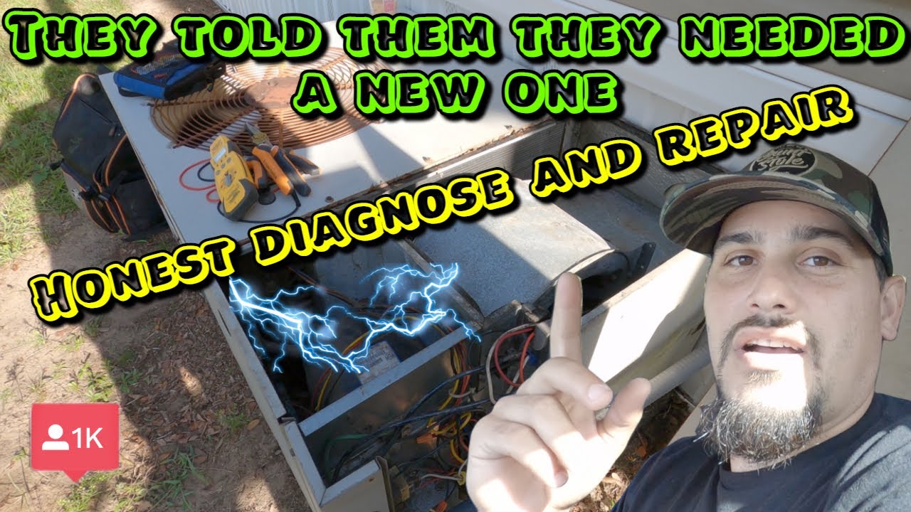 Old Package unit Not Cooling. HVAC diagnose and repair. They told them it couldn't be fixed