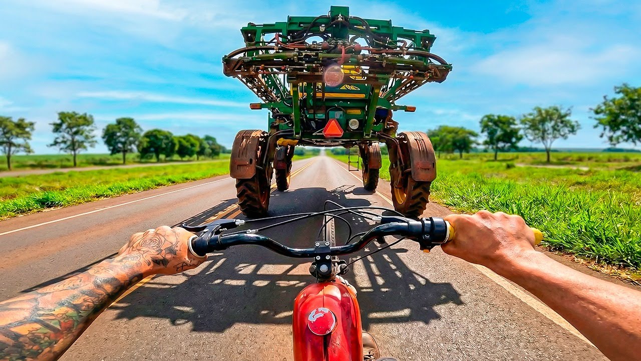 FUI PRA FAZENDA BLACKSTONE DE BIKE MOTORIZADA - 1 HORA DE VLOG