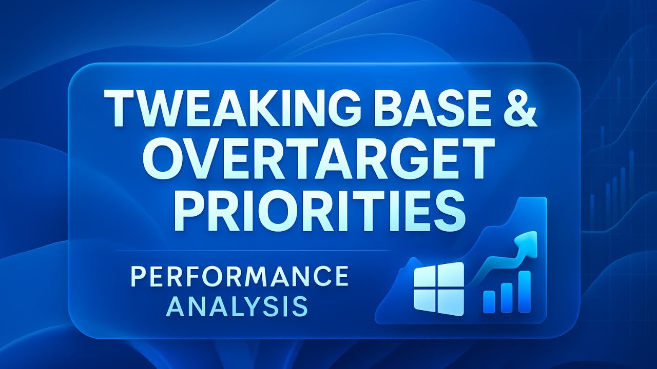 Tweaking Base and OverTarget Priorities  -  Perf Analysis