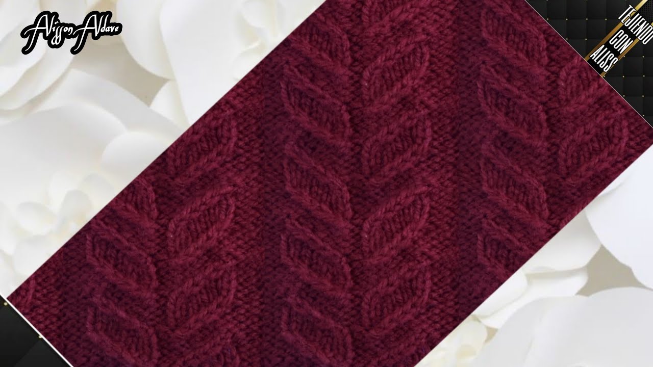 #263 - TEJIDO A DOS AGUJAS / knitting patterns / Alisson Aldave