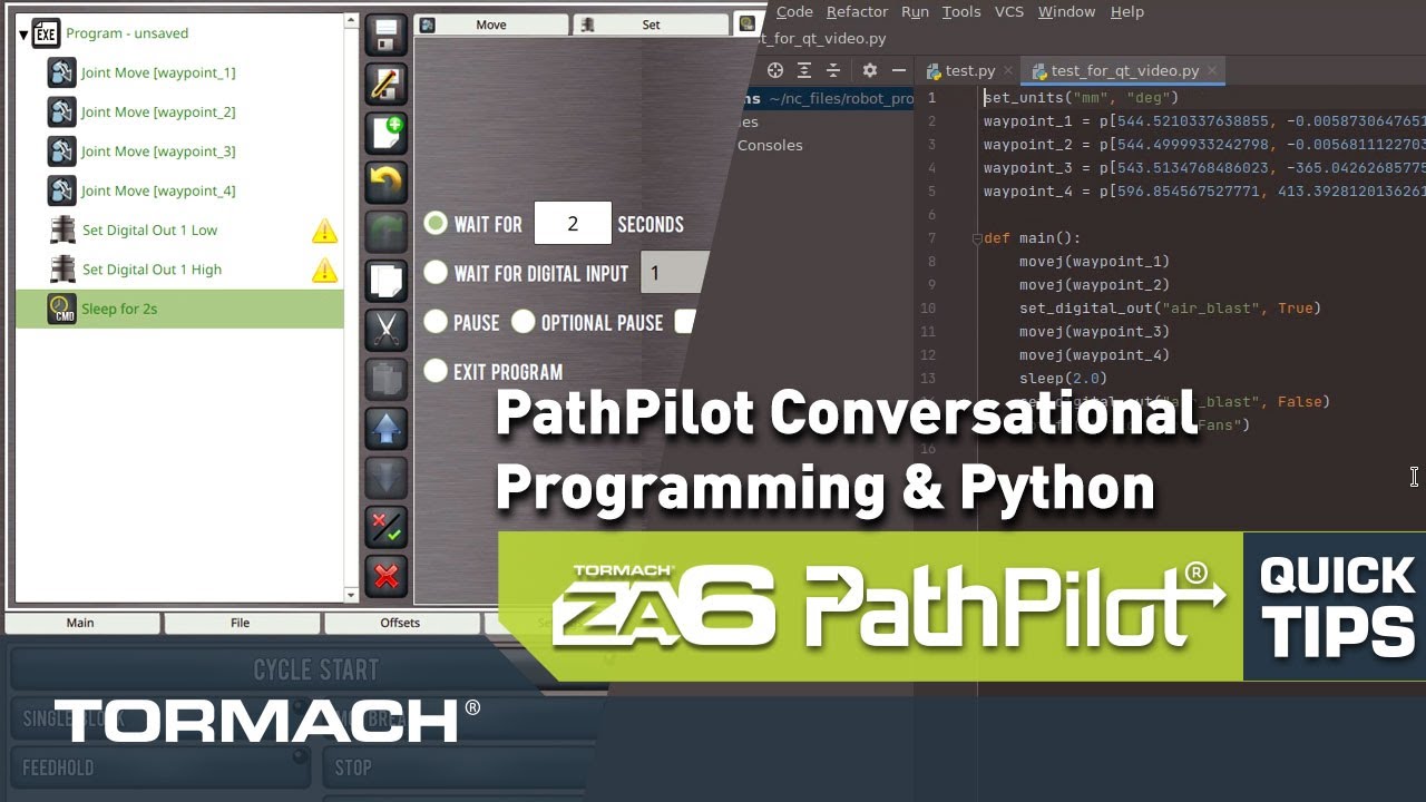 Tormach ZA6 PathPilot Quick Tip | Using Conversational to Create Program