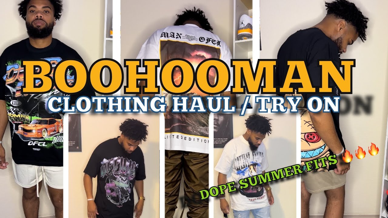 2022 BOOHOOMAN CLOTHING HAUL / TRY ON | GRAPHIC T-SHIRTS UNDER $30