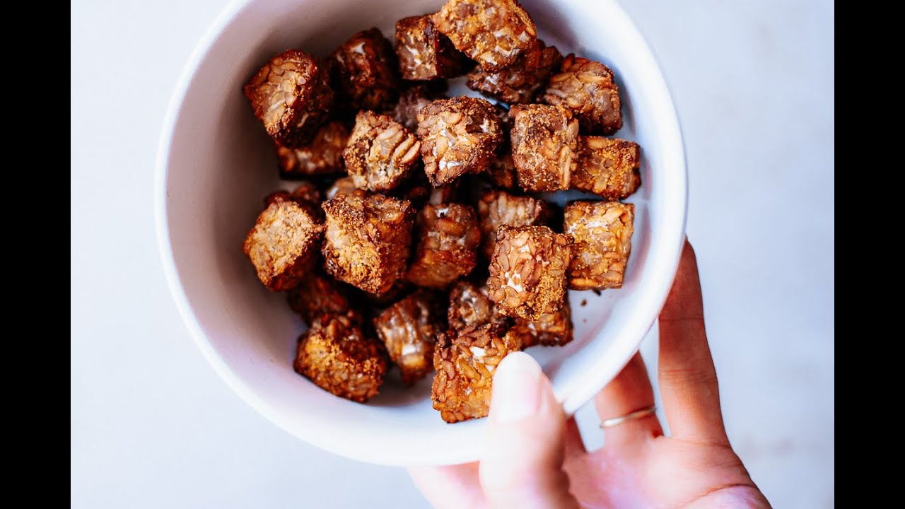 Crispy Air Fryer Tempeh (Gluten-Free + Vegan)