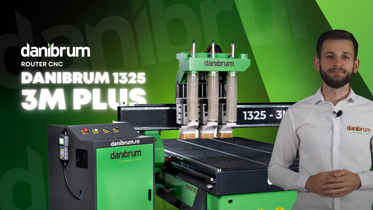 Router CNC Danibrum 1325 - 3M Plus - prezentare generală