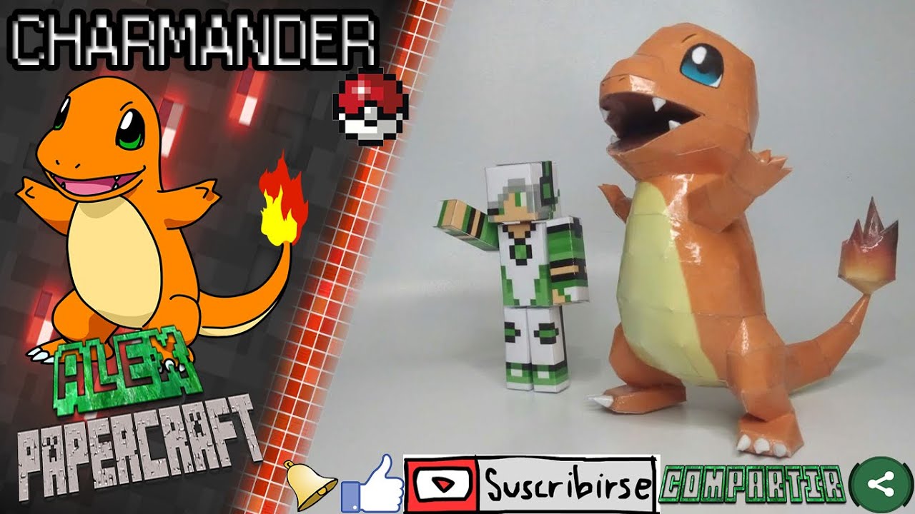 Tutorial de como hacer un Charmander / #Papercraft​ #AlexPapercraft​