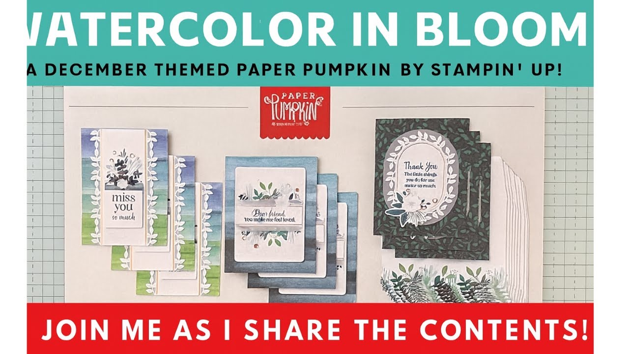Watercolor in Bloom | December Paper Pumpkin Reveal & Creative Plans