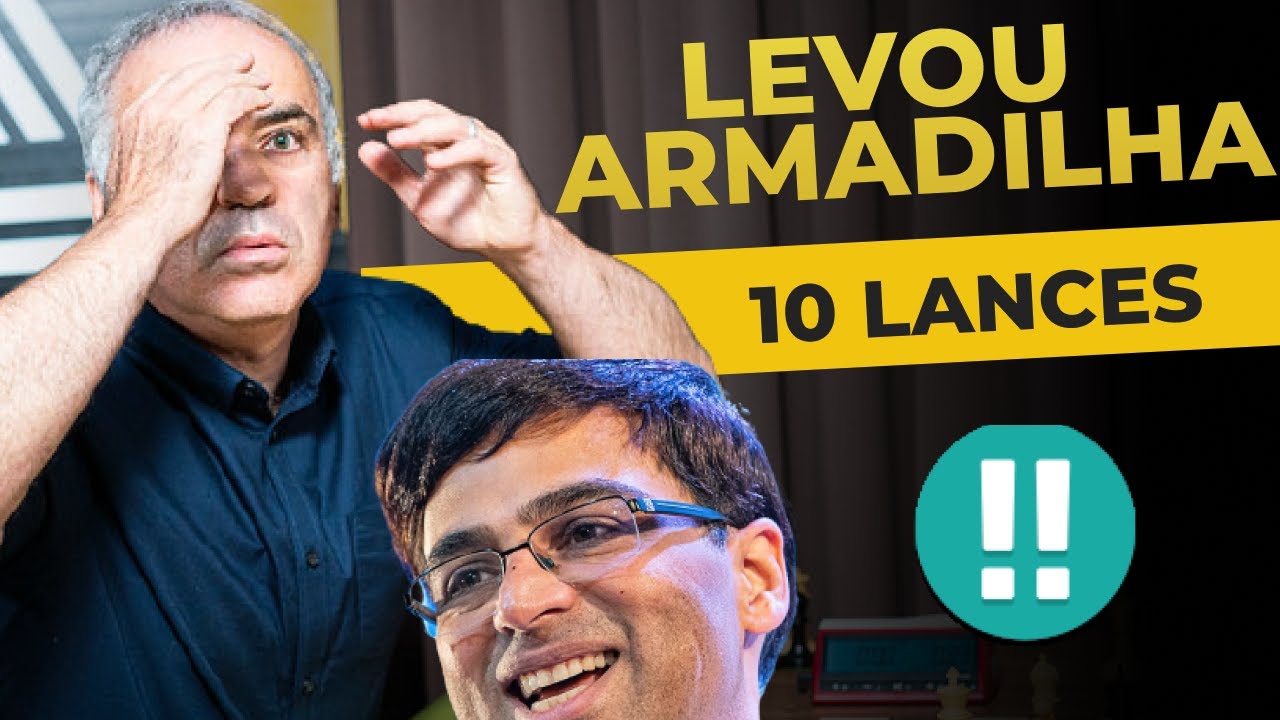 A ABERTURA que ANAND encurralou a dama de KASPAROV em 10 lances no xadrez