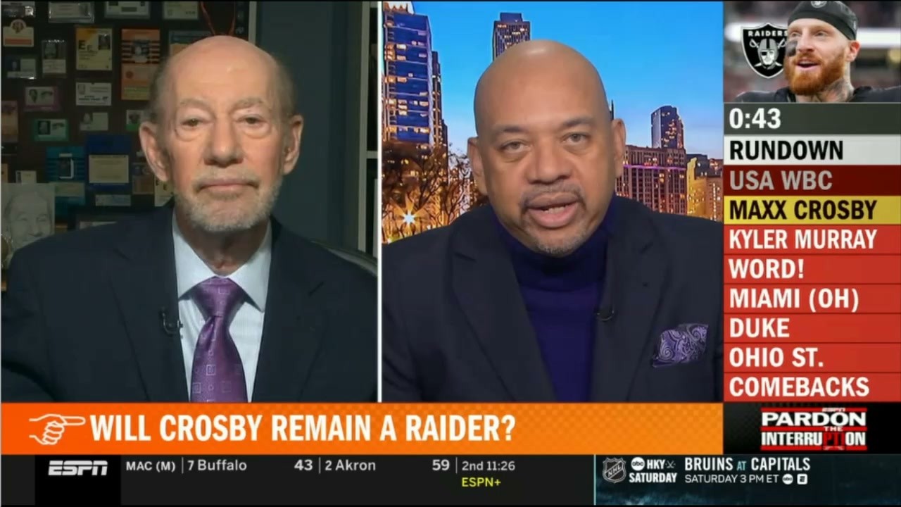 Pardon the Interruption | Maxx Crosby stay Raiders - Kyler Murray joins Vikings? - Michael Wilbon