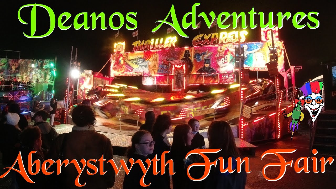 Aberystwyth Fun Fair Loads Of New Machines For Me At This One. My Most Psychedelic Vlog To Date