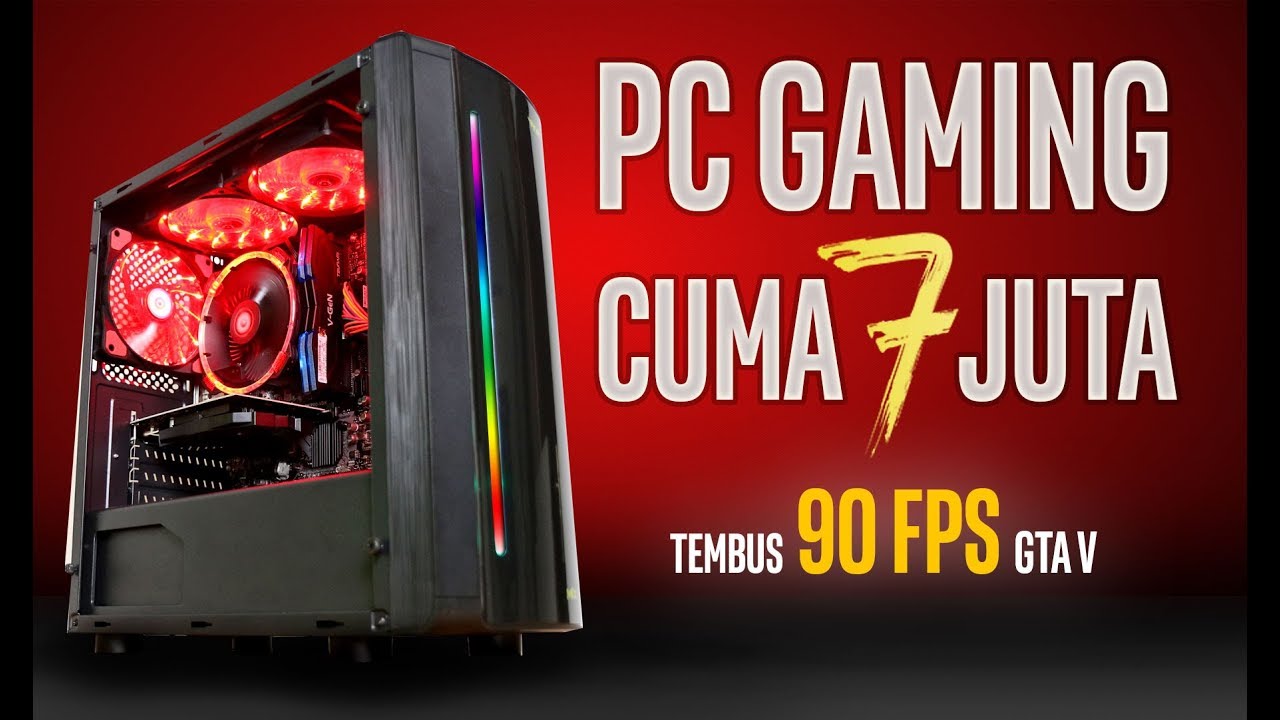 #94 RAKIT Komputer Gaming 7 JUTA, RED Light