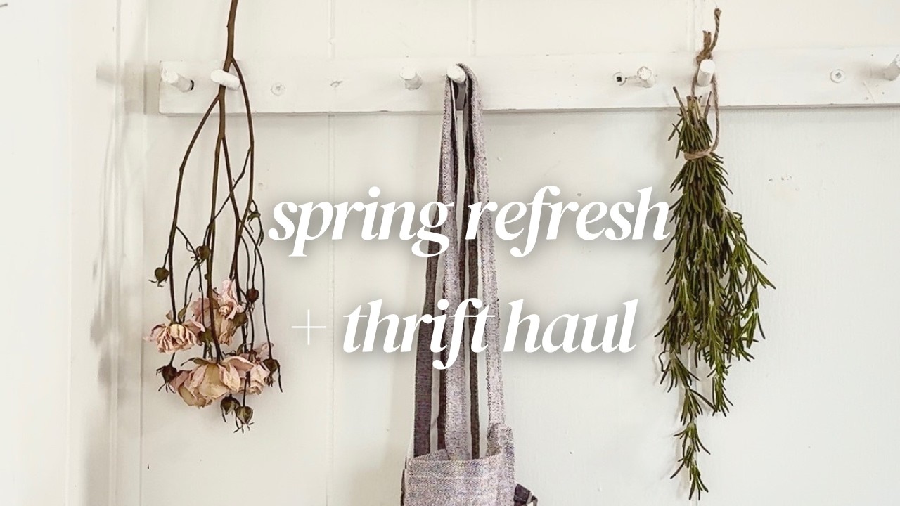 Mini Spring Refresh | Thrifting + Haul | A small spring refresh and some antiquing and thrifting!