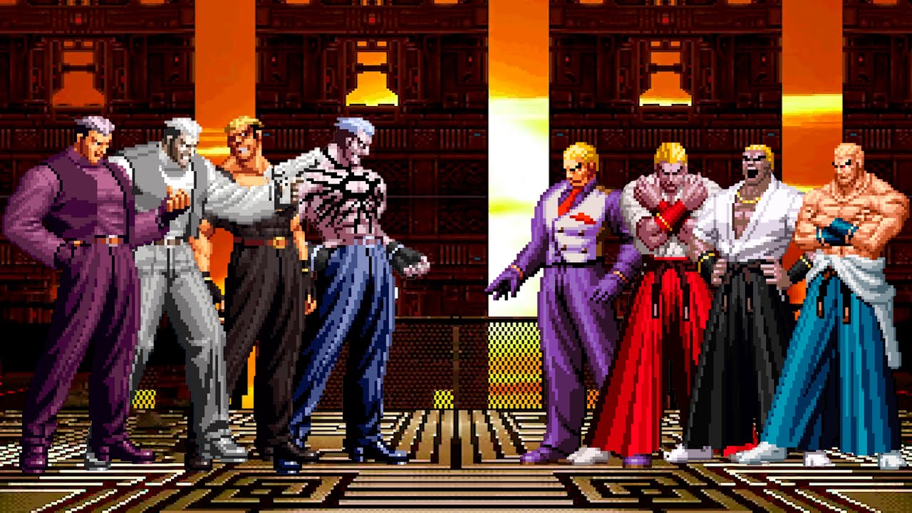 [KOF Mugen] Ryuji Yamazaki Team vs Geese Howard Team